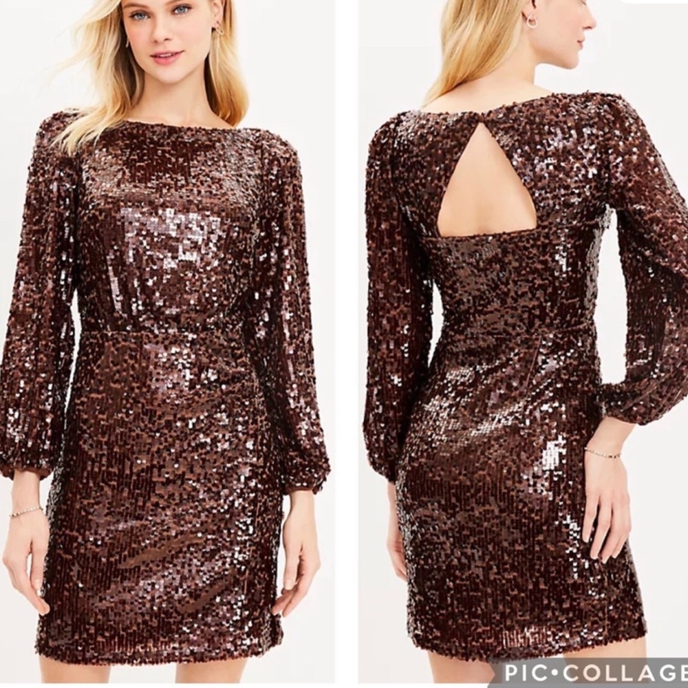 NWT Sequin Open Back Dress 🥂